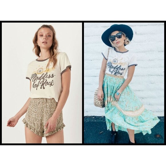 💕SPELL & THE GYPSY💕 Goddess of Rock Organic Tee - Picture 4 of 14